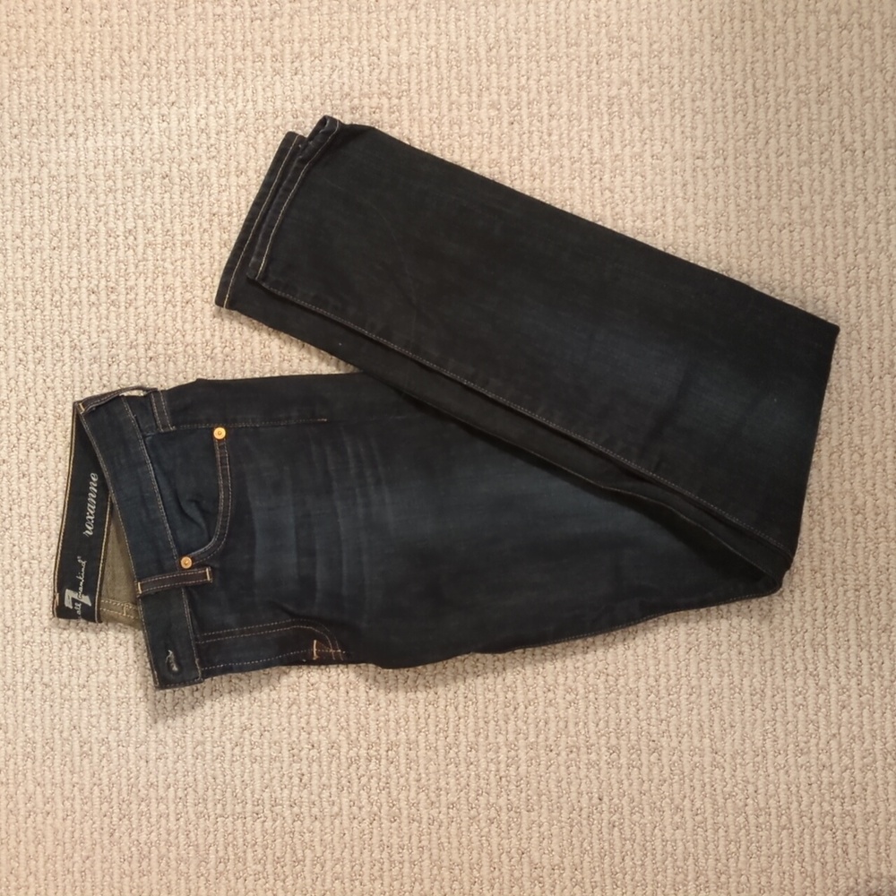 7 For All Mankind Roxanne Skinny Dark Jeans Size 28